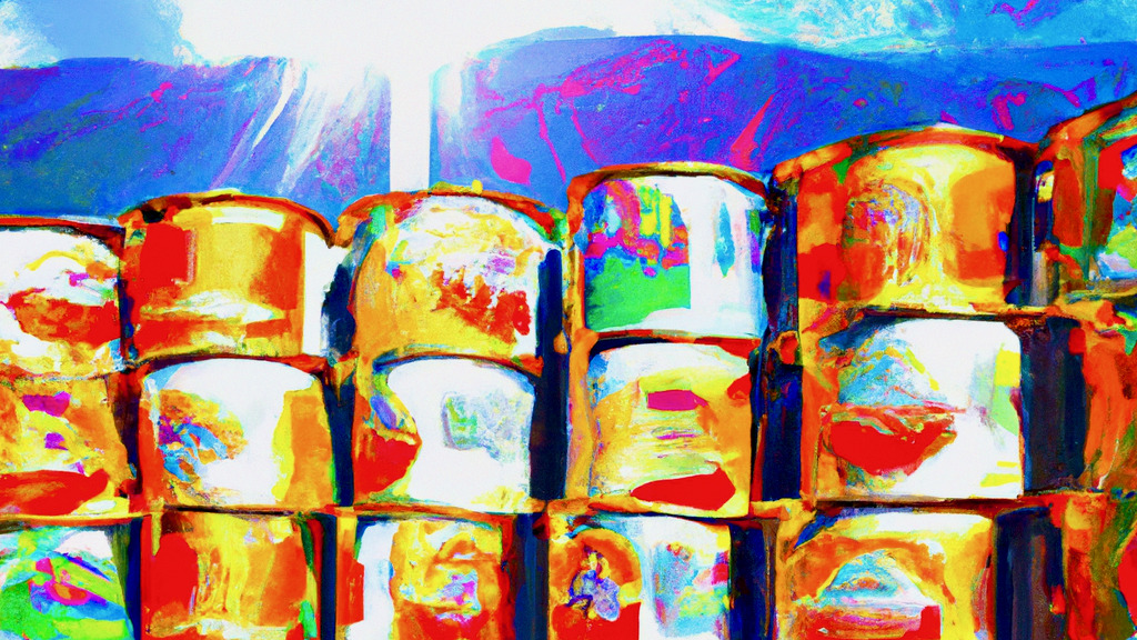 DALL·E-2023-06-29-13.30.34-a-realistic-acryl-painting-of-dozens-of-campell-soup-cans-in-the-alps-with-the-sun-shining-in-the-style-of-andy-warhol - KI-Kunst
