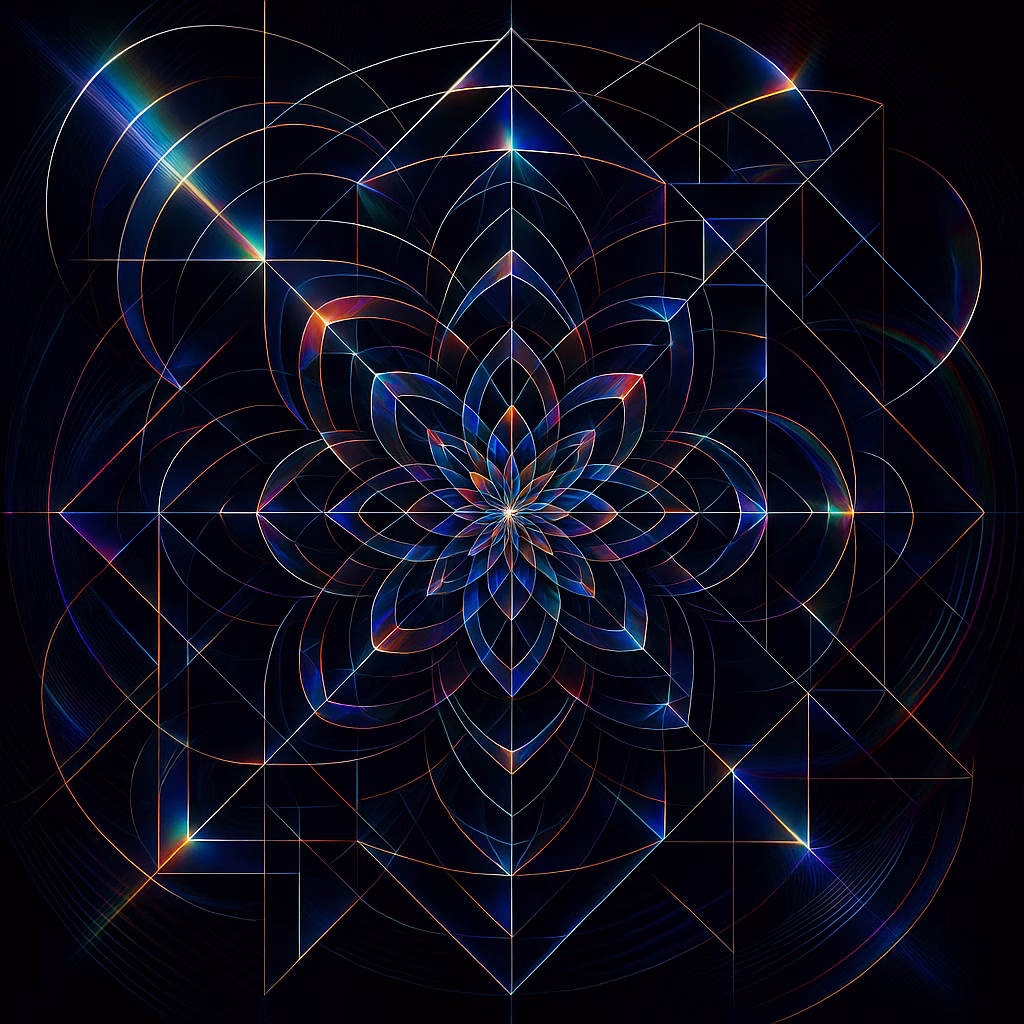 Generative KI-Kunst mit Ausdrucksform Spektralmathematik