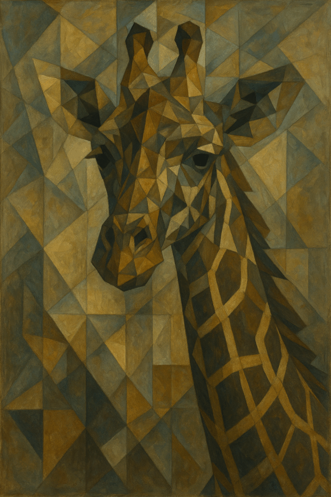Giraffe Kubistisch